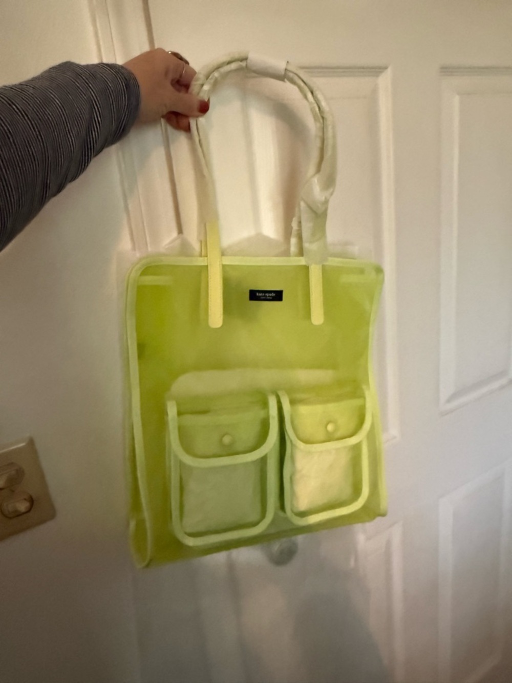 kate spade Bosc Pear Mesh Tote - Picture 5 of 12